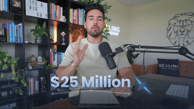 Presenter in a SaaS style edit with animated figures